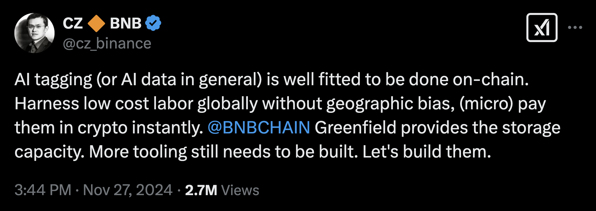 @binance co-founder and former CEO